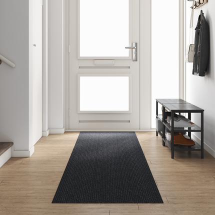 Matta-runner Antracit 80 x 400 cm tyg