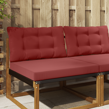 Utomhus Soffa Kudde Polyester Vinröd 80 x 68,5 x 8 cm