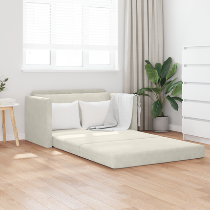 Soffsäng Kräm 124 x 71 x 78 cm Sammet