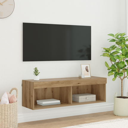 TV Vägghylla 100 x 30 x 30 cm Artisan Ek Konstruerat trä