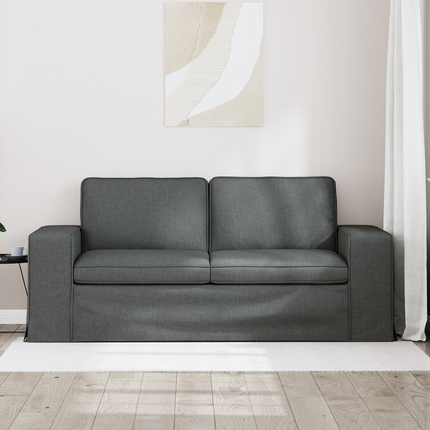 Soffa Mörkgrå 182 x 80 x 82 cm tyg