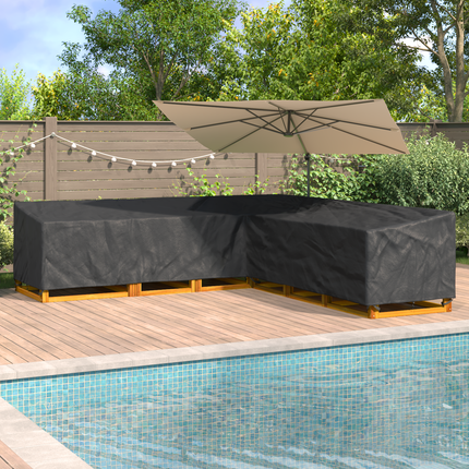 Möbelöverdrag Svart 300 x 300 x 80 cm 210D Oxford Tyg