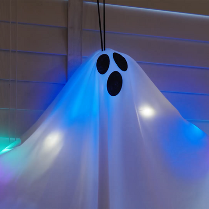 Halloween Hängande Spöke 3 st Vit 52 x 62 cm Polyester