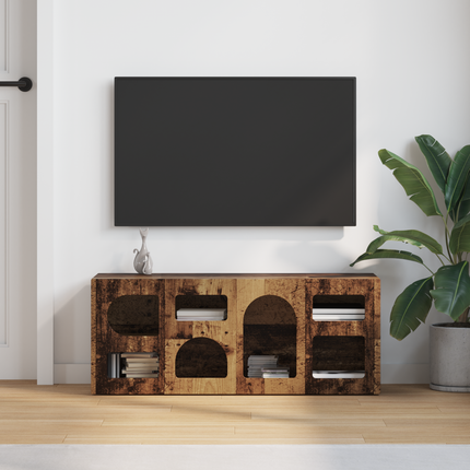 TV-skåp ELST 100 x 35 x 40 cm Gammalt trä Konstruerat trä