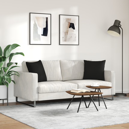 Sofakuddar 2 pcs Svart 45 x 45 cm tyg