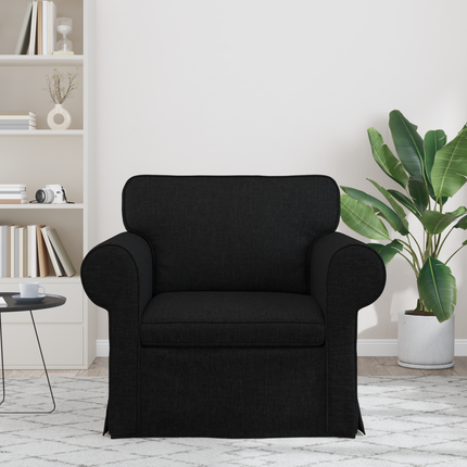Soffa Svart 95 x 82 x 80 cm tyg