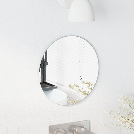 Väggspegel Rund Ø 30 cm härdat glas