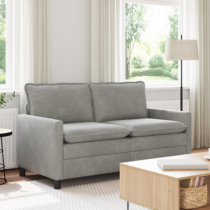 Soffa Ljusgrå 156 x 81 x 87,5 cm Sammet