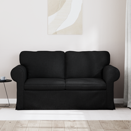 Soffa Svart 155 x 82 x 80 cm tyg