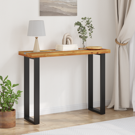 Konsolbord Brun 100 x 35 x 75 cm Massivt teakträ