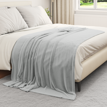 Kastfilt Grå 150 x 200 cm Fleece