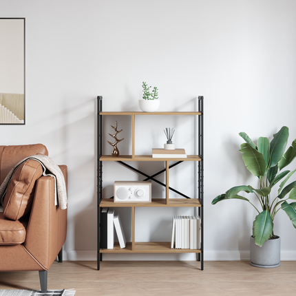 Hyllsystem 7 nivåer 75 x 30 x 123,5 cm Konstruerat trä