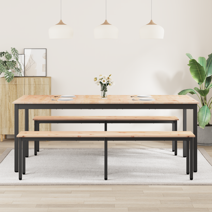 Matbord Naturfärg 200 x 100 x 75 cm Massiv furu