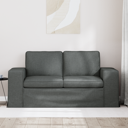 Soffa Mörkgrå 162 x 80 x 82 cm tyg