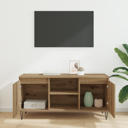 TV-skåp 104 x 35 x 50 cm Artisan Ek Konstruerat trä