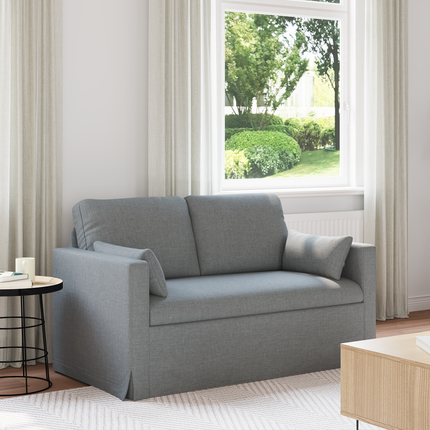 Soffa Ljusgrå 139 x 78 x 80 cm tyg