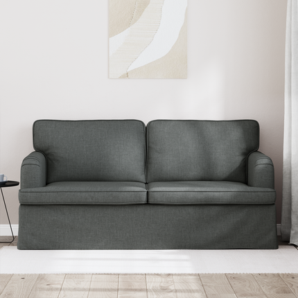 Soffa Mörkgrå 162 x 80 x 85 cm tyg