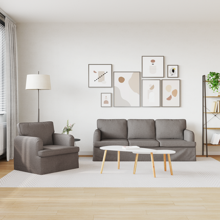 Soffset 2 st Taupe tyg
