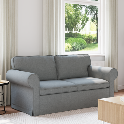 Soffa Ljusgrå 175 x 82 x 80 cm tyg