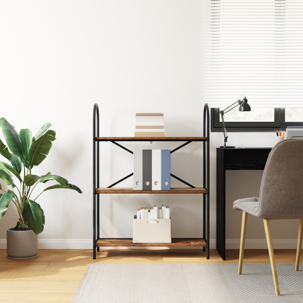 Hyllsystem 3 nivåer 80 x 30 x 109 cm Konstruerat trä