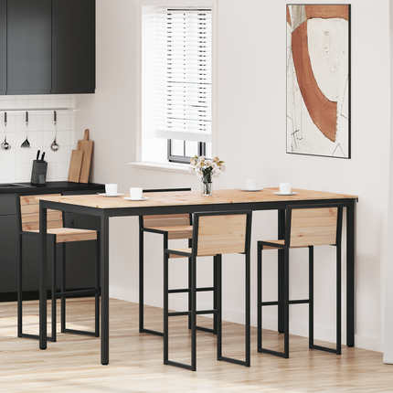 Barbord Naturfärg 200 x 100 x 105 cm Massiv furu