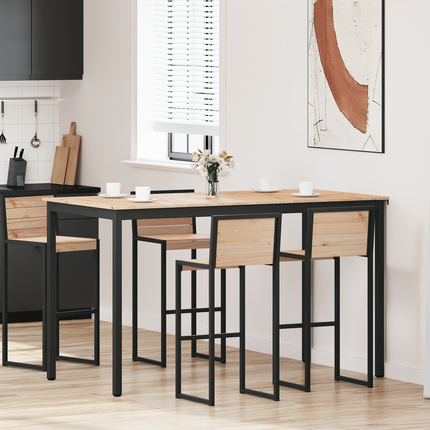 Barbord Naturfärg 180 x 90 x 105 cm Massiv furu