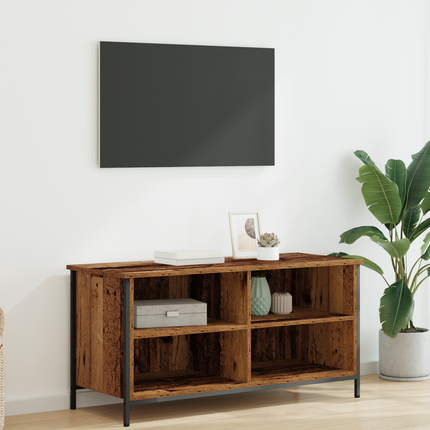 TV-skåp 100 x 40 x 50 cm Gammalt trä Konstruerat trä