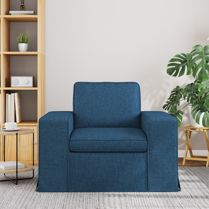 Soffa Blå 103 x 80 x 82 cm tyg
