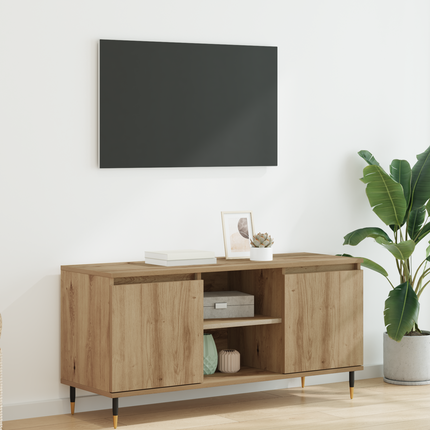 TV-skåp 104 x 35 x 50 cm Artisan Ek Konstruerat trä