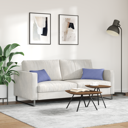 Sofakuddar 2 st tyg Jeansblå 50 x 30 cm