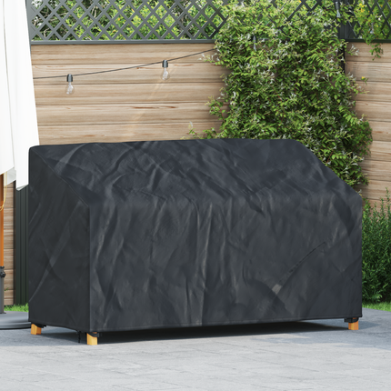 Trädgårdsbänkskydd Svart 165 x 70 x 65 / 94 cm 210D Oxford Tyg