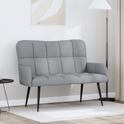 2-sits soffa Ljusgrå 115 x 61 x 87 cm Tyg