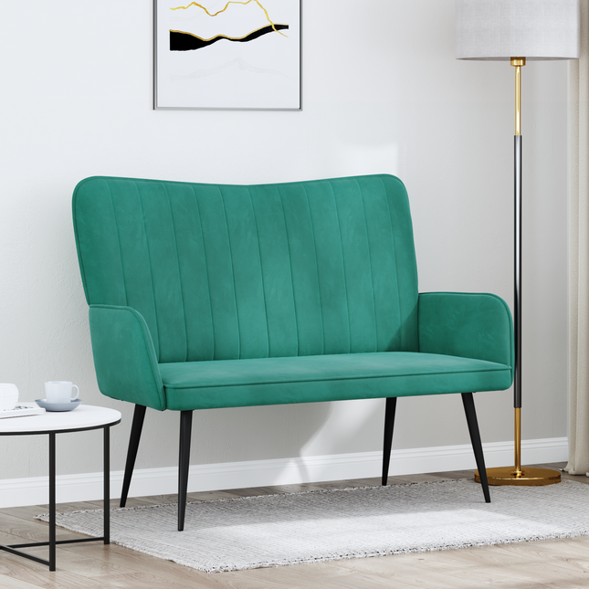 2-sits soffa Turkos 115 x 61 x 87 cm Sammet
