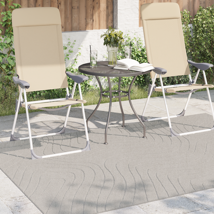 Områdesmattor Rektangulär PALMERAS Kräm 200 x 140 cm Polyester