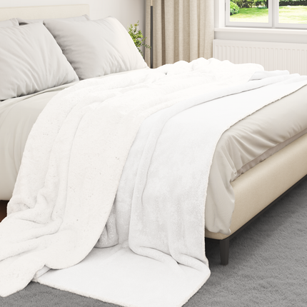 Kastfilt Vit 240 x 270 cm 3.17 Fleece