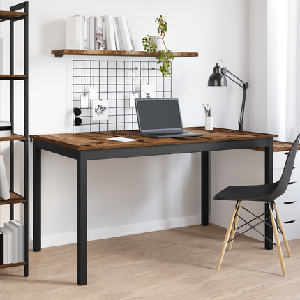 Matbord 140 x 80 x 75 cm METALL Rektangulär