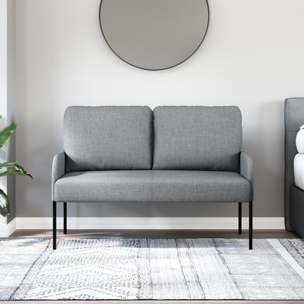 Soffor med kudde 110cm Ljusgrå Plywood