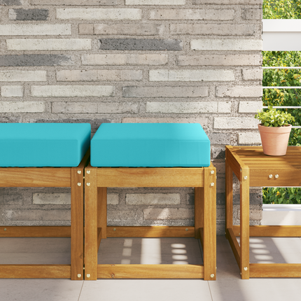 Utomhus sitskudde Turkos 40 x 40 x 8 cm 100% Polyester