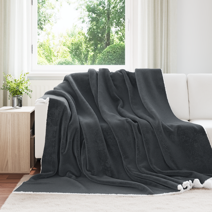 Kastfilt Mörkgrå 220 x 240 cm 2.67 Fleece