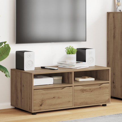 TV-skåp 100 x 48 x 43 cm Artisan Ek Konstruerat trä