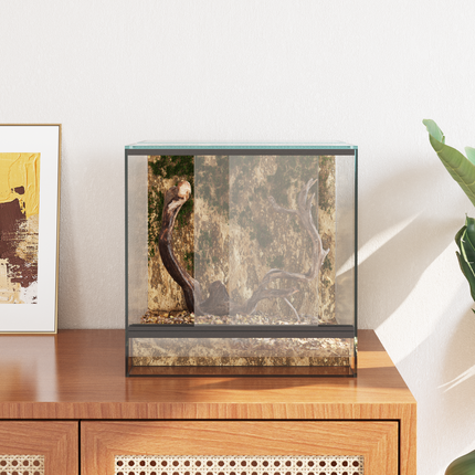Terrarium med lagring Transparent 30 x 30 x 30 cm Glas