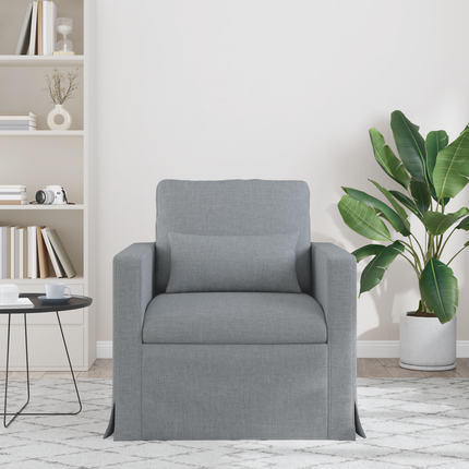 Soffa Ljusgrå 78 x 78 x 80 cm tyg