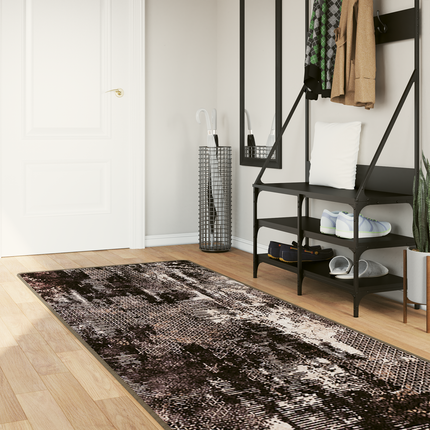 Mattlöpare MARSA Svart 100 x 300 cm Polyester och PVC