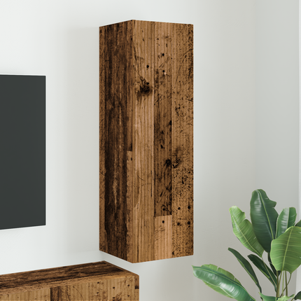 TV Vägghylla 30 x 31 x 100 cm Gammalt trä Konstruerat trä