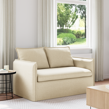 Soffa Kräm 136 x 82 x 85 cm tyg