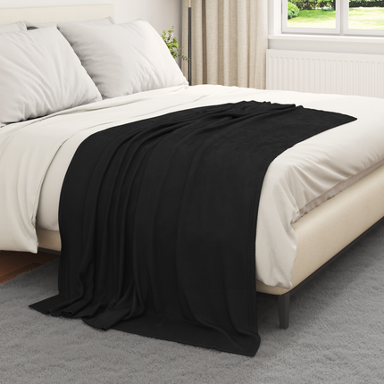 Filtar 6 st Svart 170 x 130 cm 1.86 Fleece