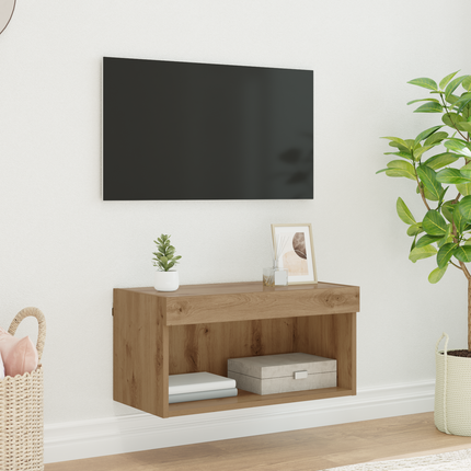 TV-bänkset 60 x 30 x 30 cm Artisan Ek Konstruerat trä