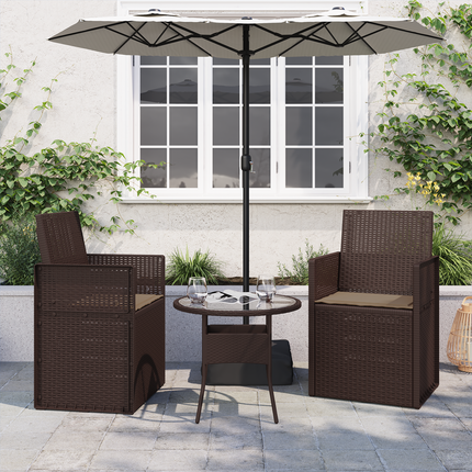 Sittkuddar 2 st Polyester Taupe 47 x 36 x 2 cm