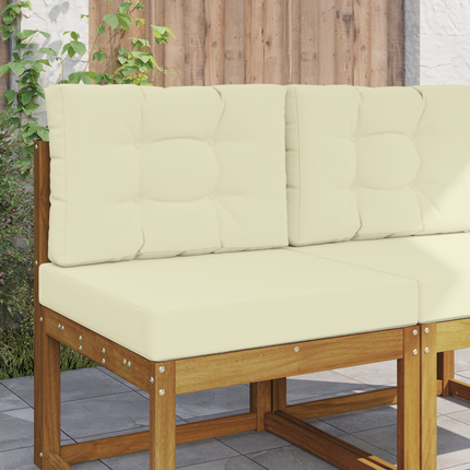 Utomhus Soffa Kudde Polyester Kräm 60 x 60 x 8 cm