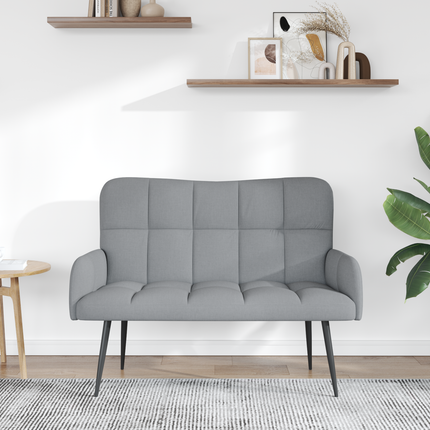 2-sits soffa Ljusgrå 115 x 61 x 87 cm Tyg